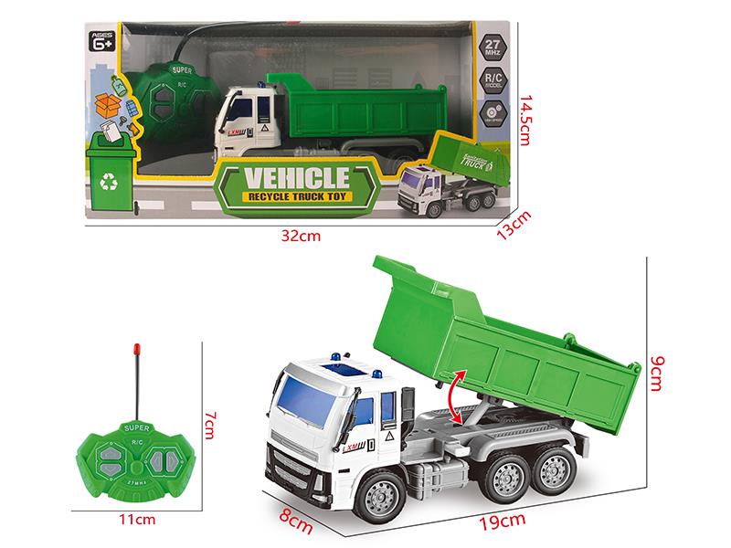 4-Channel Remote Control Garbage Truck