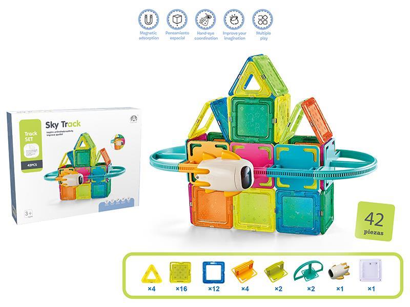 DIY Magnetism Track 42pcs