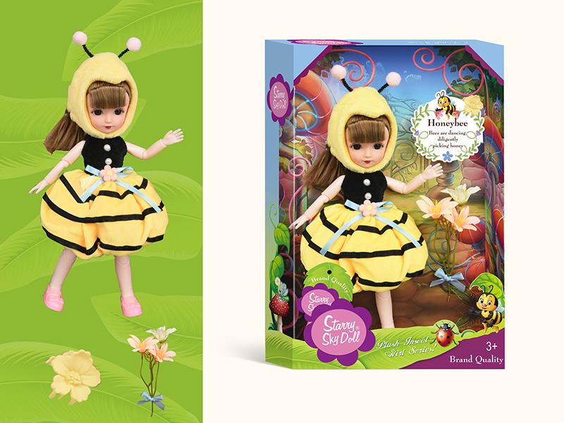 Insect Series 12 Inch 11-Joint Fashion Doll(Bee)