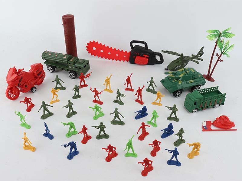 43PCS 4.5Cm Military Set