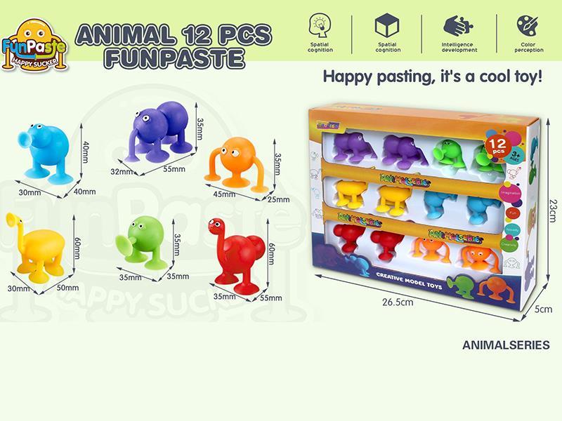 Animal Series 12pcs Fun Paste