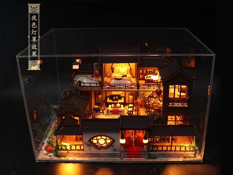 Datang Ancient Town DIY Model Assembled(With PMMA Cover)