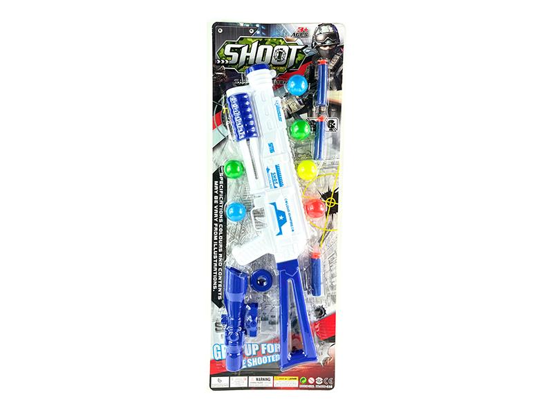 Ping-Pong Ball & Soft Bullet  Gun Set