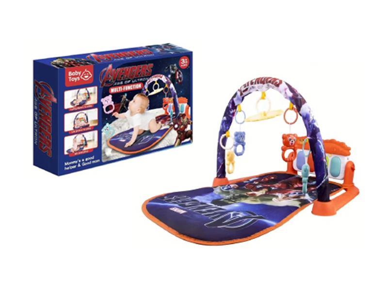 Red Avengers Foot Piano Baby Blanket