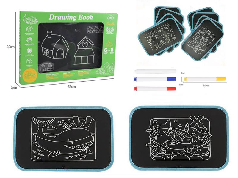 Children's Portable Rotating Graffiti Blackboard