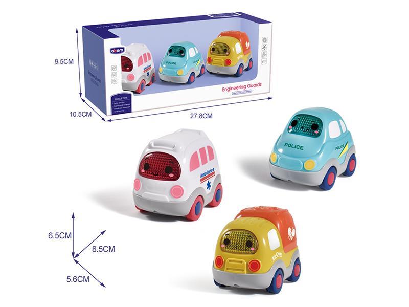 Car With Music And Lights 3pcs