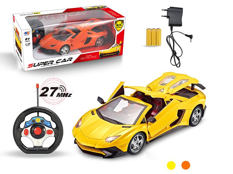 1:18 Lamborghini 4 Open Doors Remote Control Car(With Charger,Rechargeable Batteries)