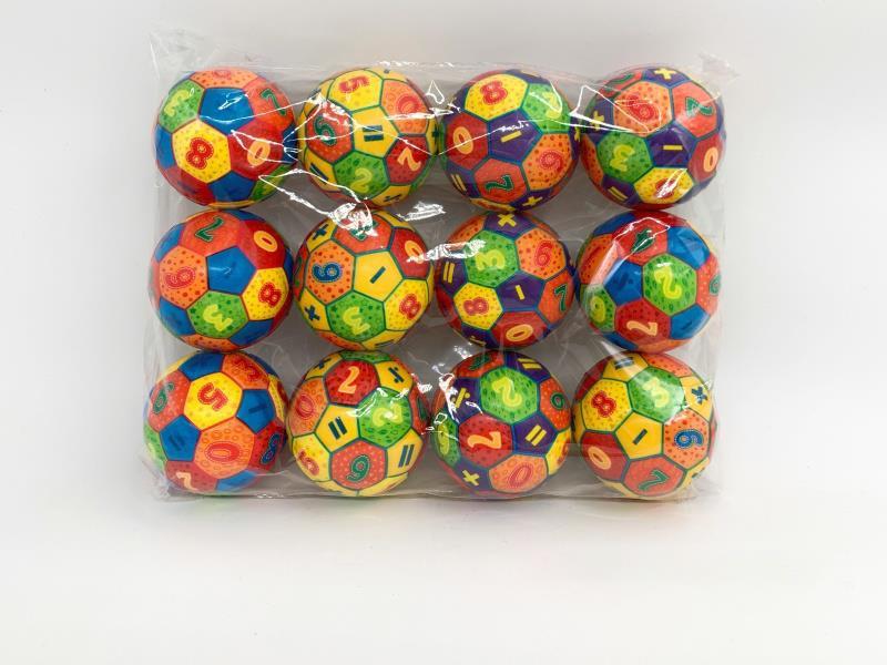 6.3cmPU color digital 12PCS