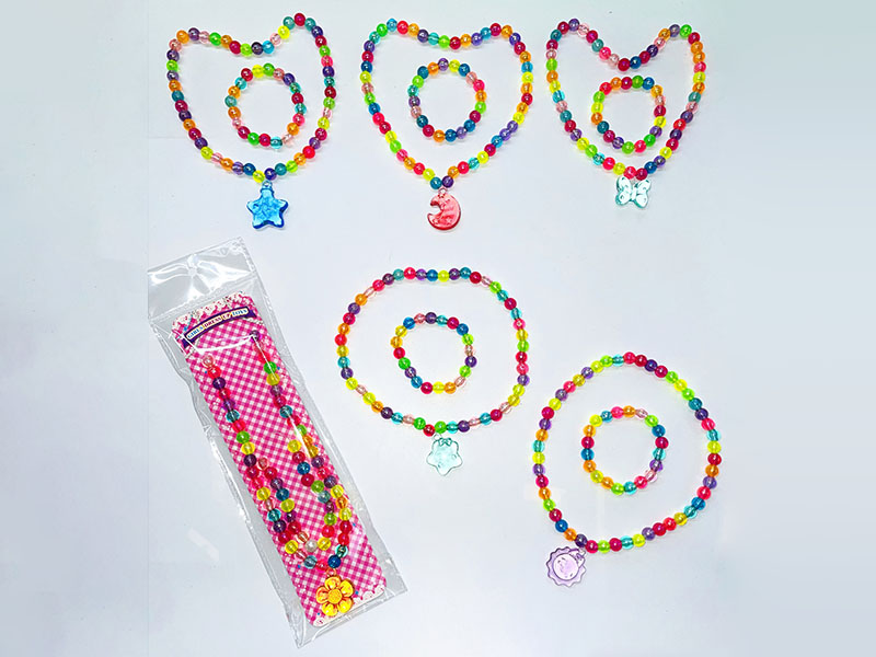 Bead Necklace + Bracelet