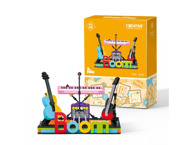 Electronic Drum Building Blocks With Display Stand 593pcs