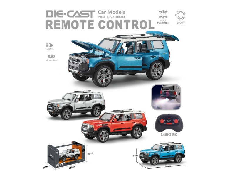 1:22 Remote Control Spray Toyota Prado Alloy Car