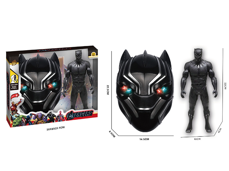 Black Panther Action Figure Mask Set With Lights