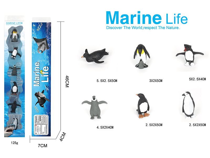 Solid Penguin Set 6PCS