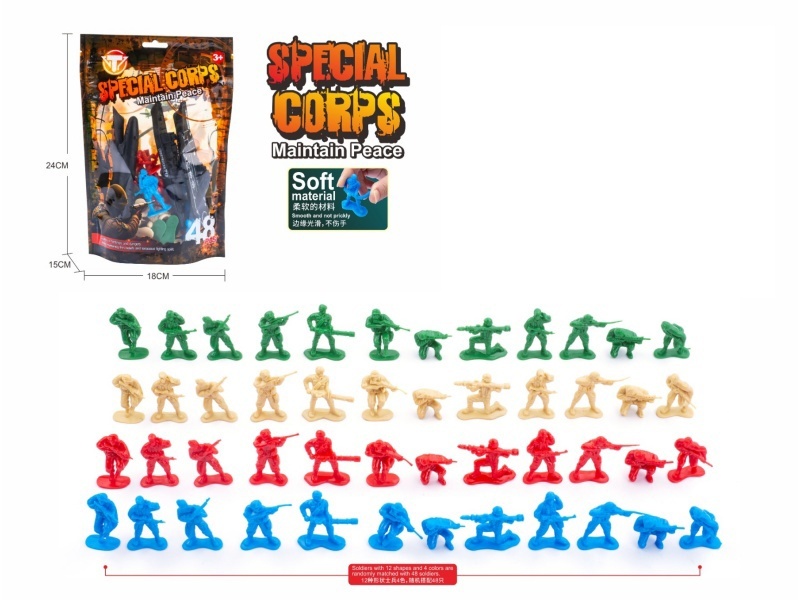 48Pcs Of Military Personnel