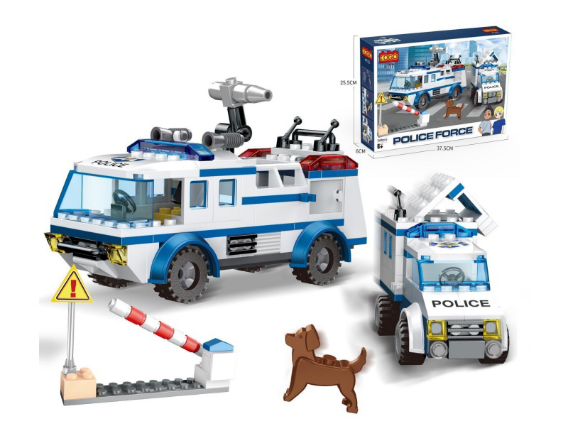 Puzzle Building Blocks/Small Particles/New City Series - Police Car /368Pcs