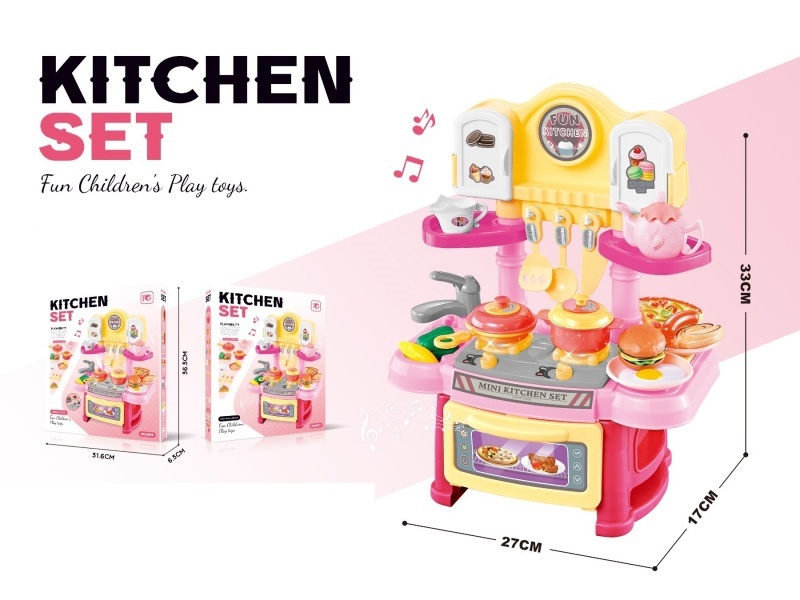 Small Tableware Counter With Lighting And Music (2Aa Not Included)