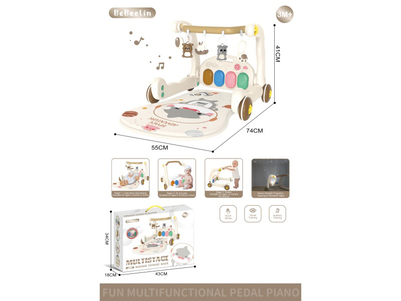 Shark Projection Two-In-One Walking Trolley