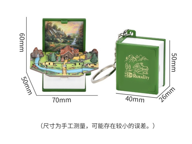 3D Foldable Pop-Up Book -Mini Country House (Upgraded And Enhanced Version)