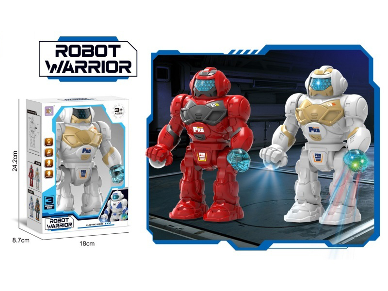 Electric Audio-Visual Robot, With Lighting And Music, Electric Straight Movement (Two-Color Mixed Installation).