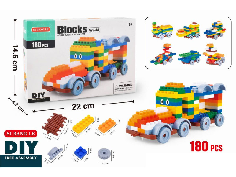 Colorful Box Puzzle And Versatile Small Particle Building Blocks 180Pcsdiy Assembly And Insertion Creative Shaped Building Blocks