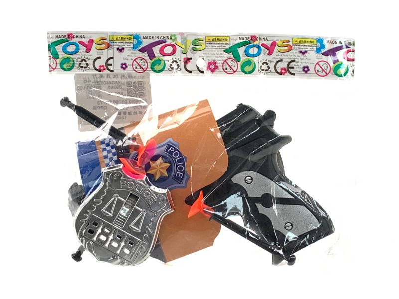 Soft Ammunition Gun With Police Badge