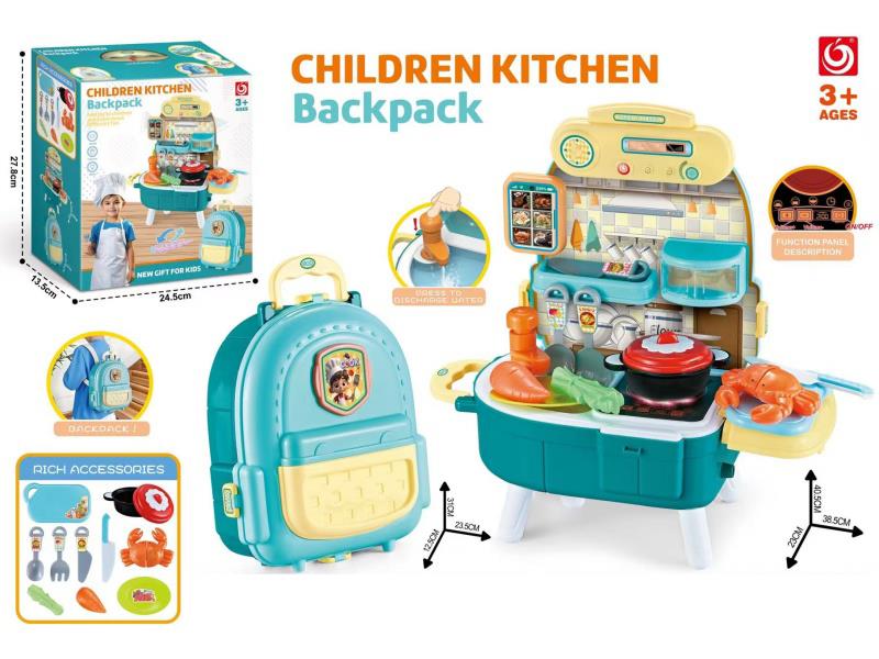 Boys' Kitchen Backpack Suitcase (Three-In-One Transformation)