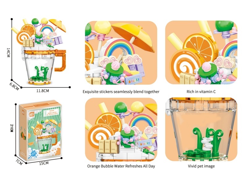 Building Blocks: Orange Soda Water 247 Pieces