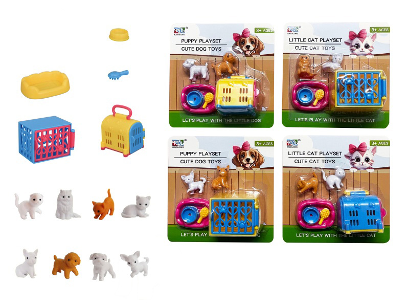 Mini Cat And Dog Set