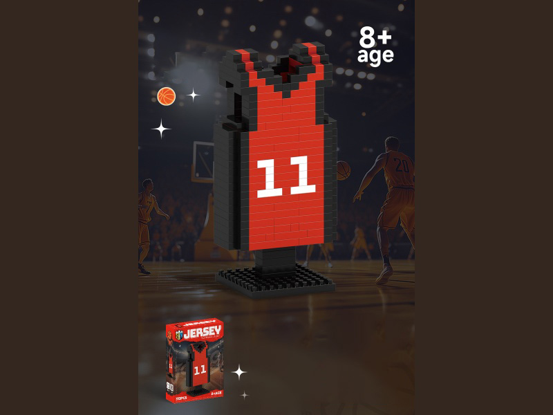 Jersey Series No. 11 Basketball Clothing Building Blocks 313 Pieces