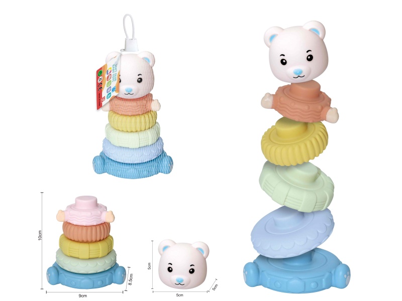 Soft Plastic Stacking Toy 6pcs
