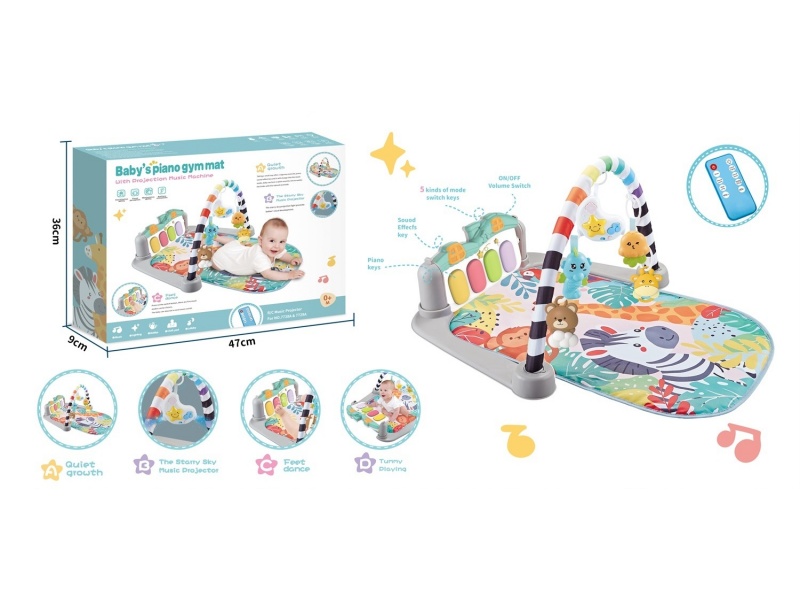 Parrot Oval Pedal Guitar Fitness Stand (With Remote Control Moon Projection Night Light)