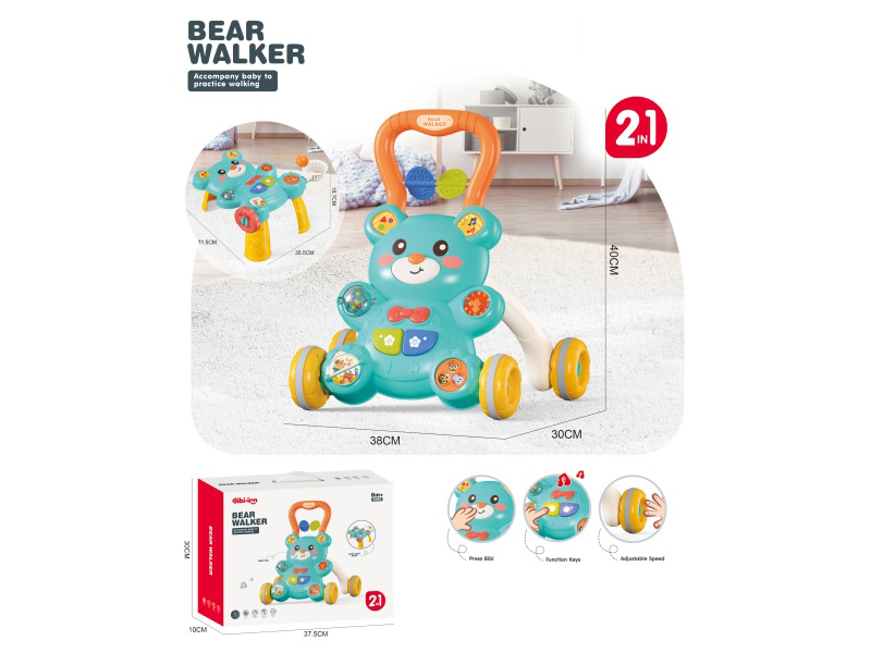Little Bear Walker 2-In-1 (Blue)