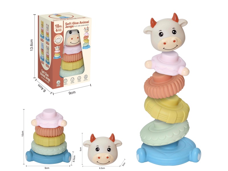 Soft Plastic Stacking Toy 6pcs