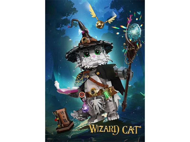 Wizard Cat Building Blocks