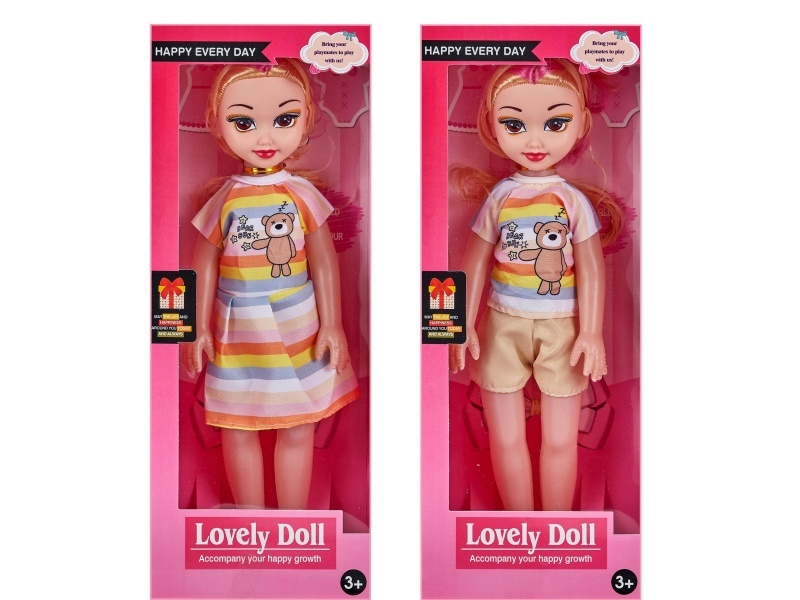 Window Box 14-Inch Hollow Music Ic Fashion Big-Eyed Girl Chubby Doll