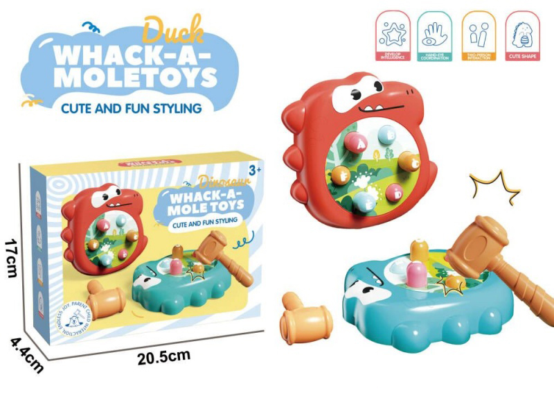 Fun Dinosaur Whack-A-Mole Fun Pounding Game (Non-Electric Function)