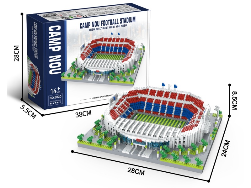 Camp Nou Football Stadium Miniature Small Particle Building Blocks 3105pcs