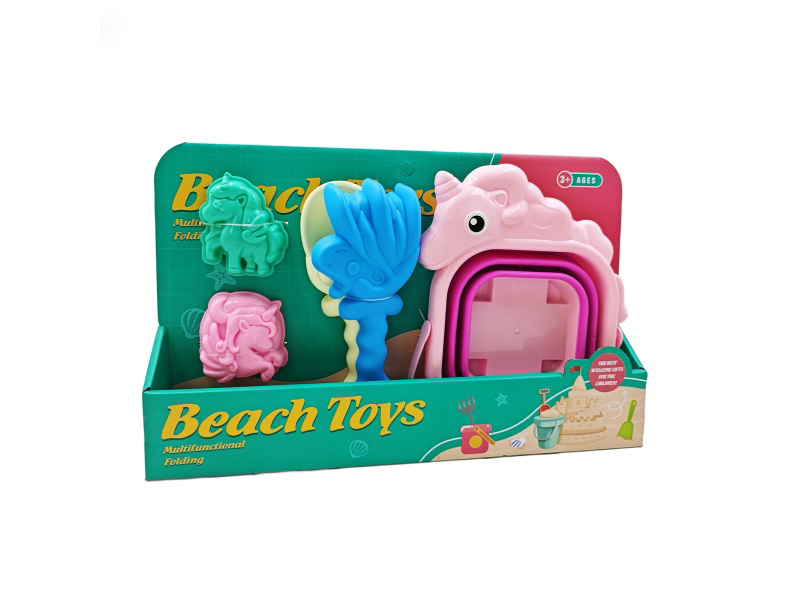 A Set Of 5-Piece Beach Buckets