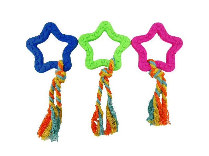 A Pet Toy With A String Of Five-Pointed Stars