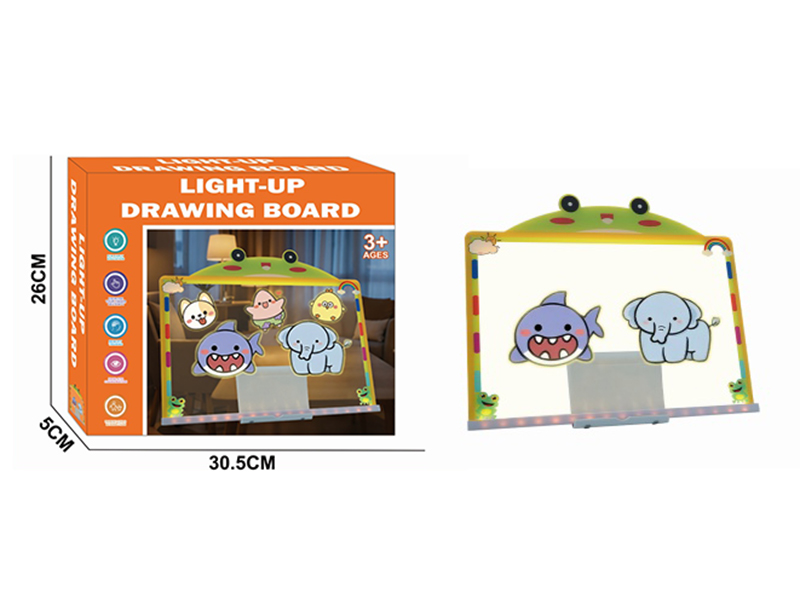 Extra-Large Cartoon Light-Up Drawing Board - Frog