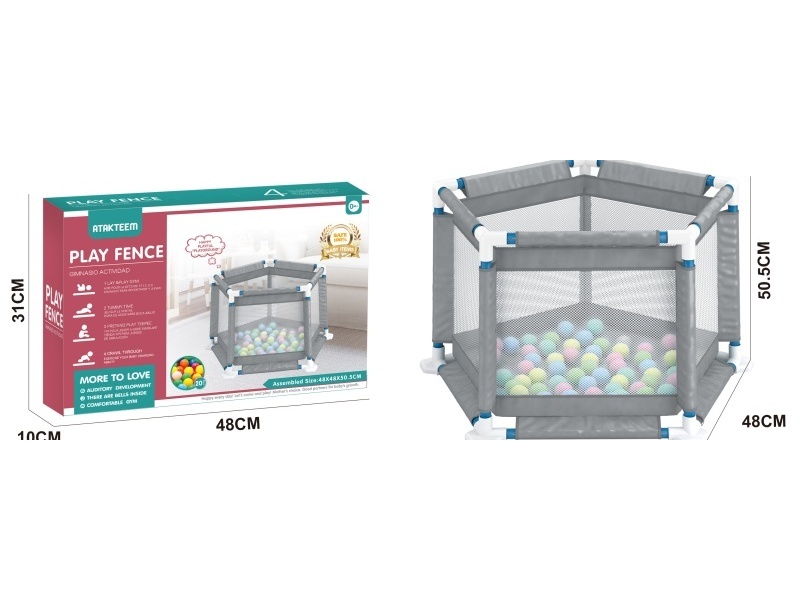 Five Square Fence Toy+20PCS Ocean Ball