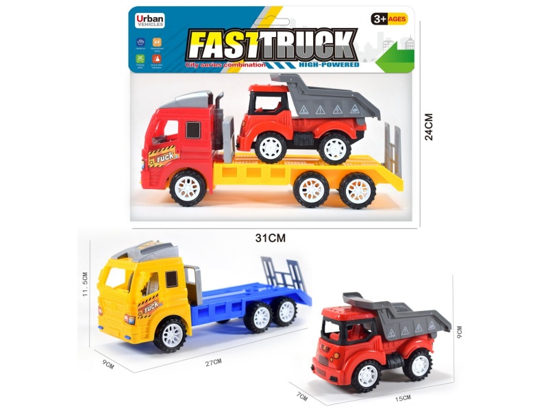 Friction Tow Truck With Slide Dump Truck