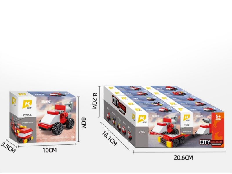 Fire-Fighting Series (10 Mixed Sets) Is Compatible With Small Lego Bricks