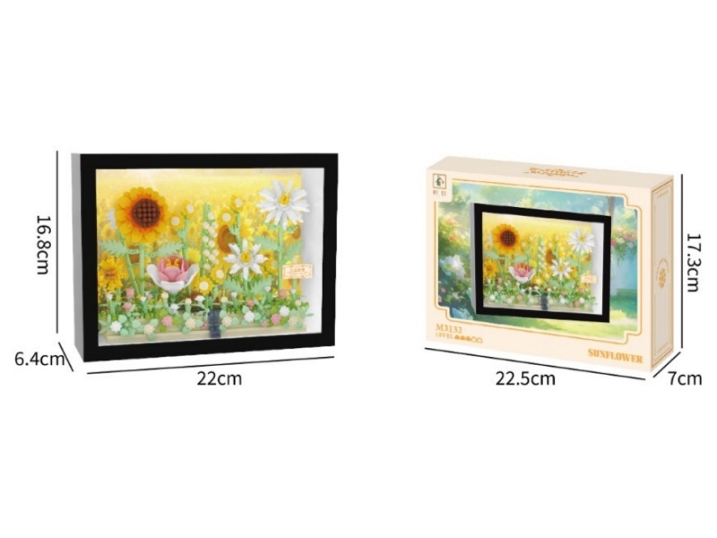 Building Blocks: 748 Pcs Of Sunflower Photo Frames