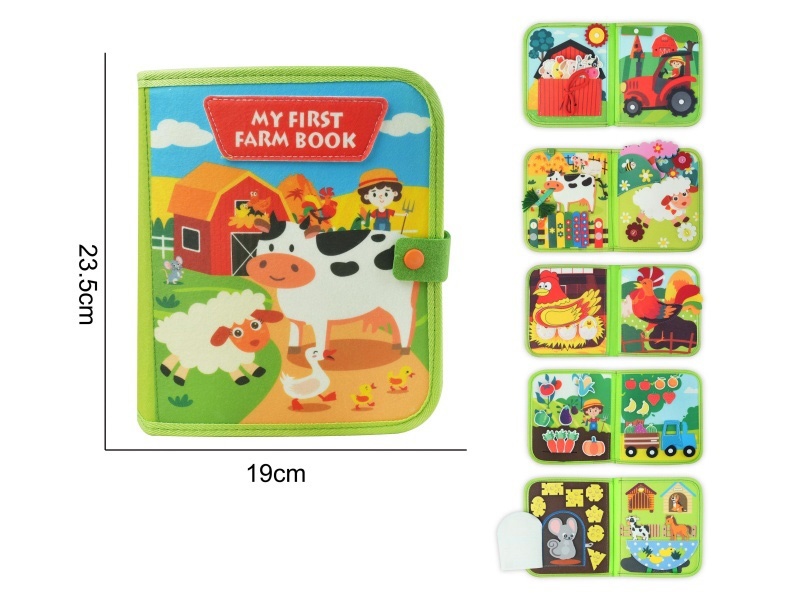 Montessori Early Childhood Education And Intelligence - A Busy Book For The Second Generation Of Felt Farm