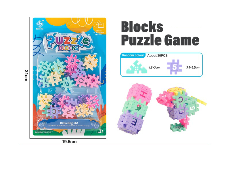 There Are Approximately 30 Square House-Shaped Building Blocks