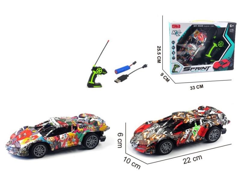 4-Channel  Remote Control Graffiti Lamborghini