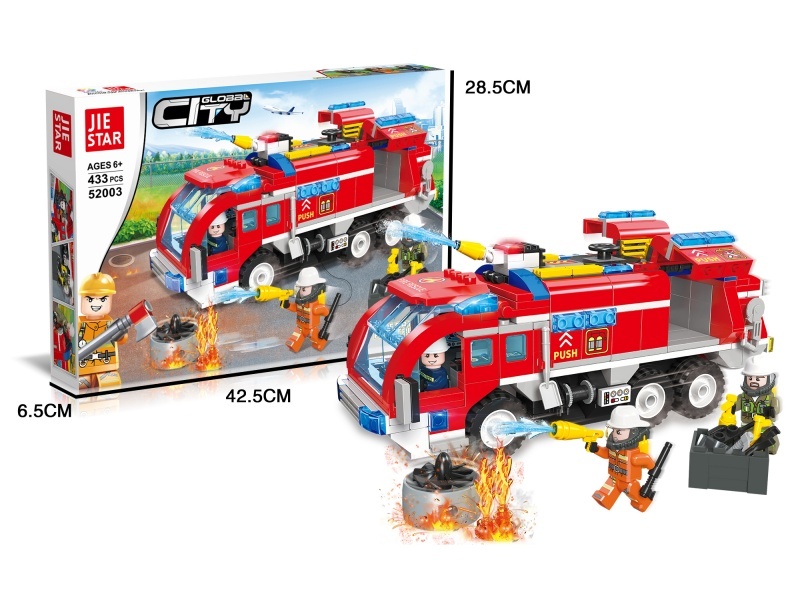 Building Blocks: 433 PCS Of Airport Fire Engines