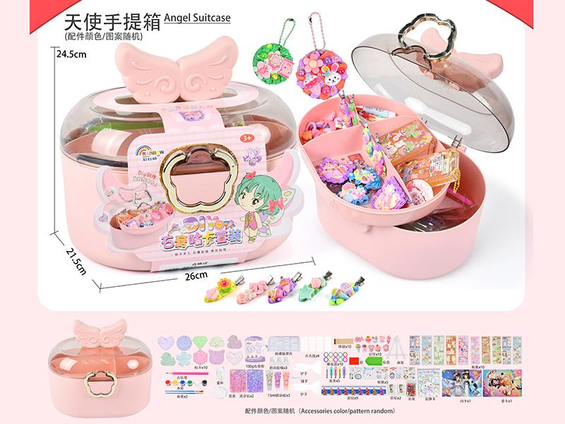 DIY Gypsum Cream Glue Adhesive Sticker Goo Card Keychain Set