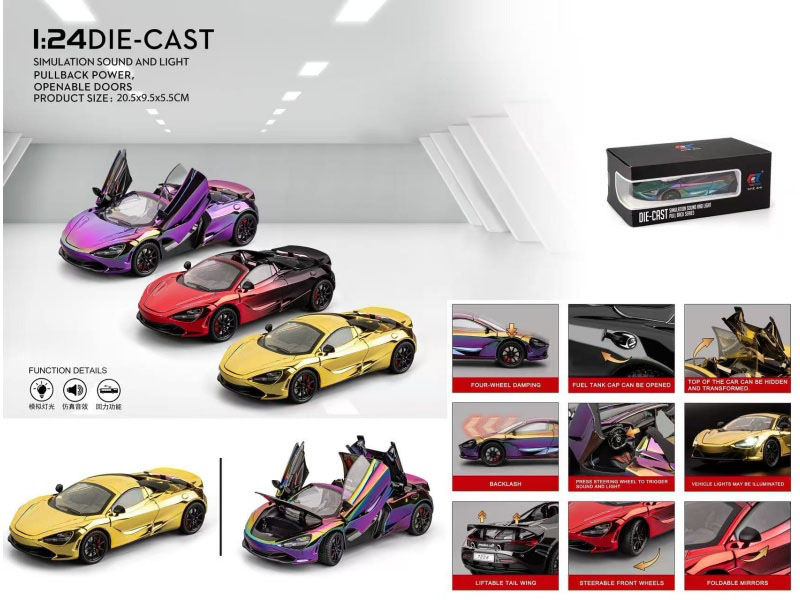 1:24 Mclaren 720S Electroplated Version